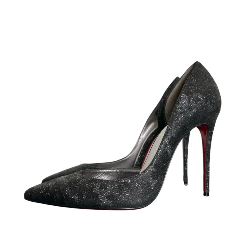 Christian Louboutin Leopard Black Heels - Picture 5 of 12